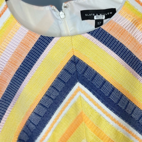 Slate & Willow (12) Hawaiian Stripe Sheath Dress - Picture 5 of 11